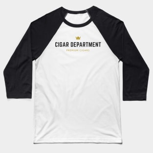 Cigar Department - White Baseball T-Shirt